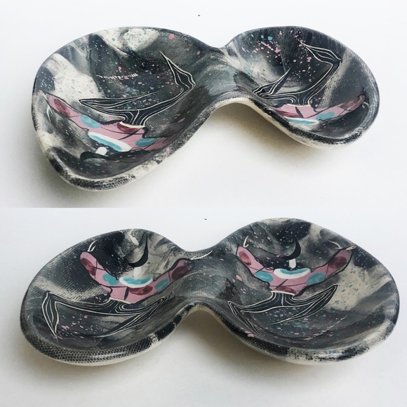 Vintage Marc Bellaire Mardi Gras Candy Dish MCM - Picture 6 of 8